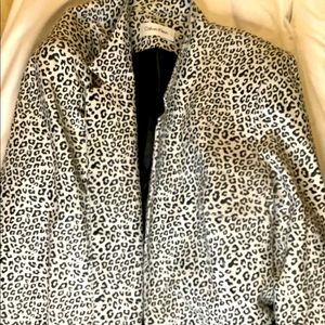 Animal print blazer